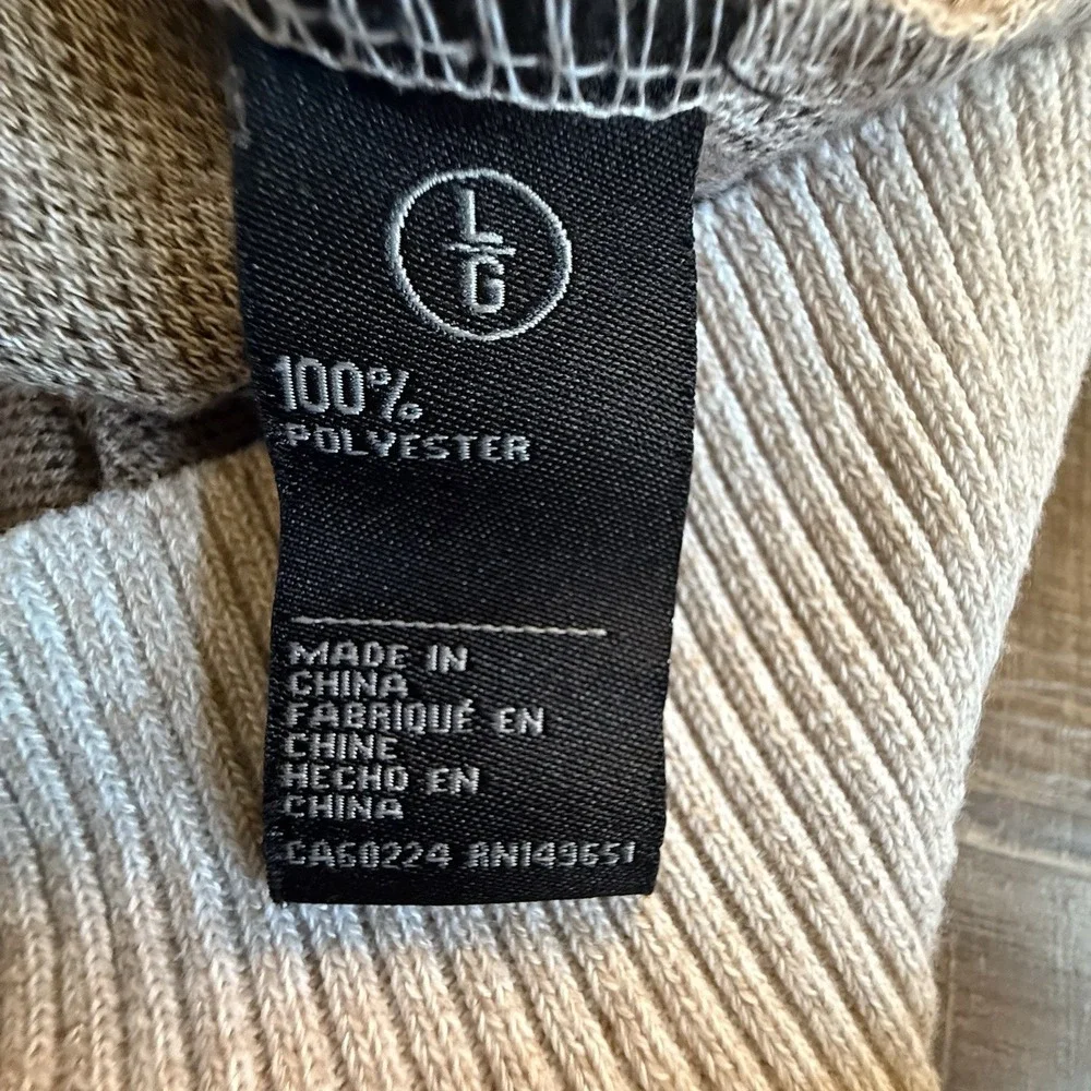 Joe's Jeans Tan Heathered Crew Neck Sweater * LARGE Casual Elevated Quiet‎ Lux